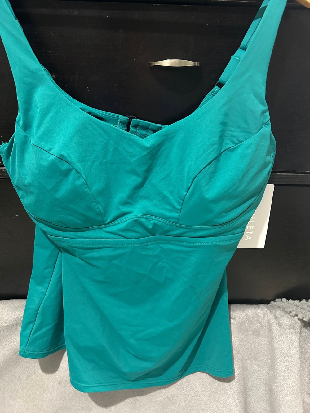 Athleta Teal Women’s Tankini top sz40D